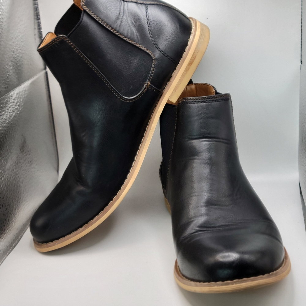 Men's Pull Up Black Ankle Boots Target Brand Size 8.5